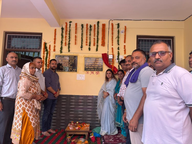 विधायक आशीष शर्मा ने किया महिला मंडल भवन उखली का उद्घाटन