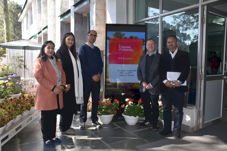 ऑस्ट्रेलिया के विक्टोरिया विश्वविद्यालय के प्रतिनिधिमंडल ने शूलिनी विश्वविद्यालय का दौरा किया