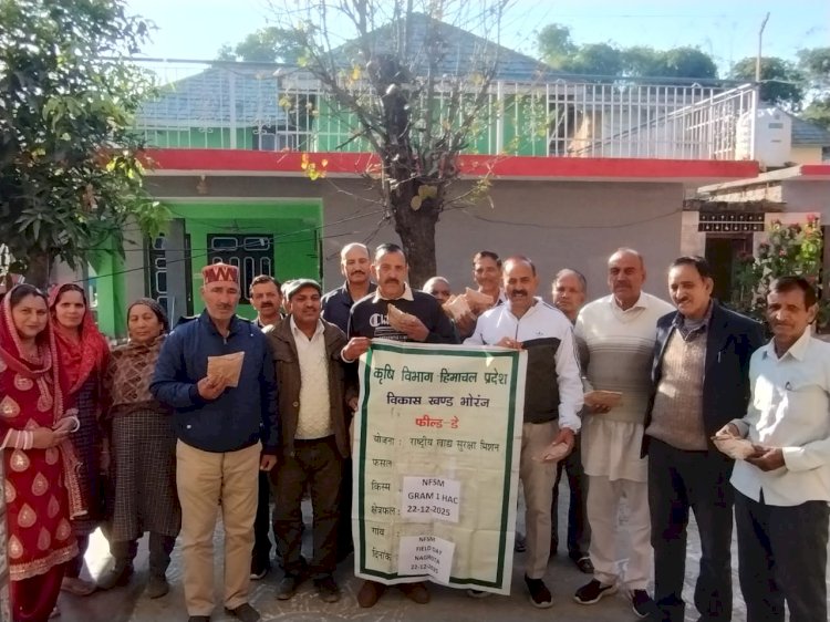 ग्राम पंचायत नगरोटा में किया किसानों की समस्याओं समाधान