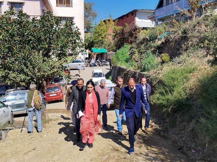 डीसी गंधर्वा राठौड़ ने भोरंज में लिया विभिन्न विकास कार्यों का जायजा