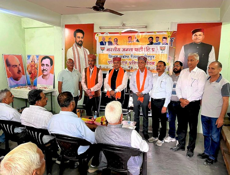 भाजपा जिला शिक्षक प्रकोष्ठ की पहली संगठनात्मक बैठक में प्रदेश संयोजक पुरुषोत्तम शर्मा रहे मुख्य अतिथि
