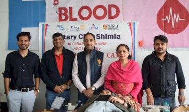 न रुके कदम, न रुका जज़्बा: शिमला विश्वविद्यालय (APG) ने 45 यूनिट रक्तदान कर दिया संदेश — “मानवता जिंदा है”
