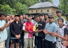 भ्याड में आयोजित वॉलीबॉल टूर्नामेंट में मुख्य अतिथि बने नरेश कुमार दर्जी, आयोजन समिति को ₹11 हजार की सहयोग राशि भेंट