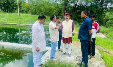 उठाऊ पेयजल आपूर्ति योजना 99 गांव दियोटसिद्ध का विधायक इन्द्रदत्त लखनपाल ने किया औचक निरीक्षण
