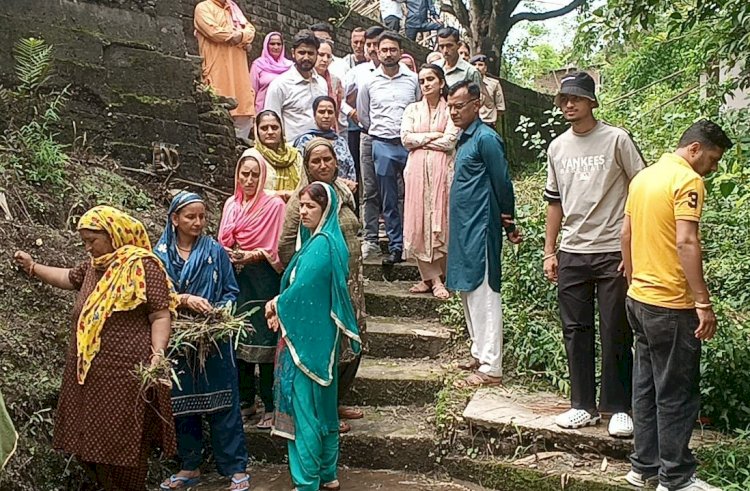 डीसी गंधर्वा राठौड़ ने ब्राहलड़ी और नारा में लिए जलस्रोतों की सफाई का जायजा