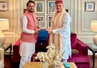 अनुराग ठाकुर ने हिमाचल के राज्यपाल कविन्द्र गुप्ता से की शिष्टाचार भेंट