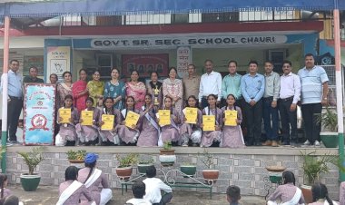 हिंदी पखवाड़ा प्रतियोगिता व कबड्डी में छाई चौरी स्कूल की छात्राएं