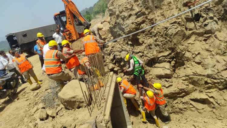 मैगा मॉक एक्सरसाइज में किया बचाव एवं राहत कार्यों का अभ्यास