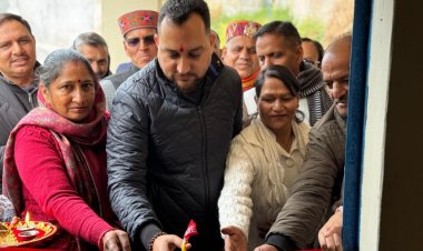 विधायक आशीष शर्मा ने ठाणा लोहारां में लगवाया जिम