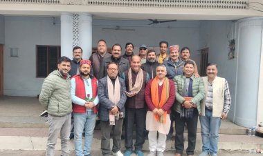 भारतीय जनता पार्टी के नवनियुक्त जिला अध्यक्ष व मंडल अध्यक्षों ने जिला मुख्यालय में बैठक