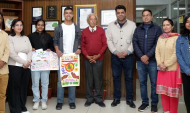 शूलिनी विश्वविद्यालय में नशा विरोधी पोस्टर प्रतियोगिता का आयोजन