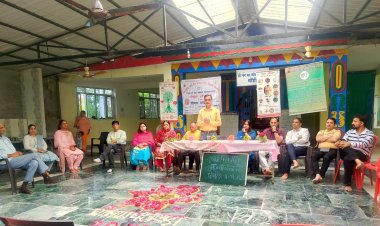 मोहीं में मनाया पोषण पखवाड़ा, लोगों को समझाया पोषण का महत्व