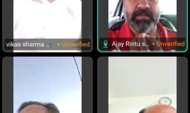 जिलाध्यक्ष राकेश ठाकुर ने वर्चुअल माध्यम से डॉक्टर भीमराव अंबेडकर जयंती पर 13 अप्रैल से लेकर 25 अप्रैल तक के कार्यक्रमों की रूप रेखा रखी