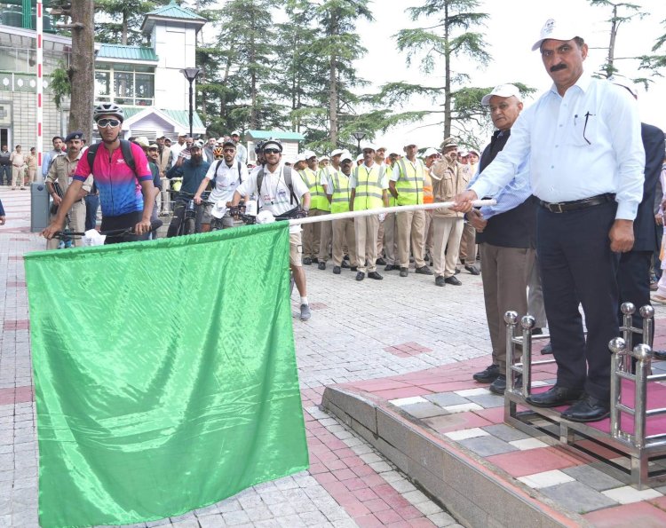 मुख्यमंत्री ने विश्व पर्यावरण दिवस पर साइकिल रन को झंडी दिखाकर किया रवाना