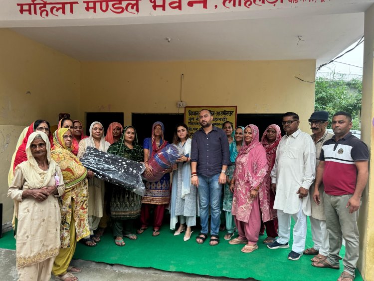 विधायक आशीष शर्मा ने लाहलड़ी गांव में जिम का उद्घाटन किया