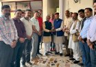 प्रदेश कार्यकारिणी सदस्य नियुक्त होने पर देशराज शर्मा ने प्रो. प्रेम कुमार धूमल से आशीर्वाद लिया