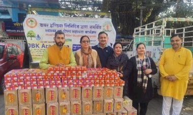 CSR सवेरा फाउंडेशन ने “रन फॉर यूनिटी” कार्यक्रम के दौरान दौड़ में शामिल बच्चों को बांटा जूस