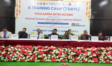 आपदा के दौरान स्थानीय समुदाय की प्रतिक्रिया महत्वपूर्ण : अभिषेक गर्ग