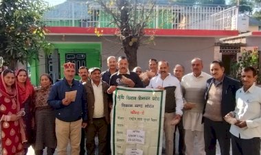 ग्राम पंचायत नगरोटा में किया किसानों की समस्याओं समाधान