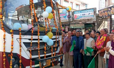 विधायक सुरेश कुमार ने किया अवाह देवी-चंडीगढ़ बस सेवा का शुभारंभ
