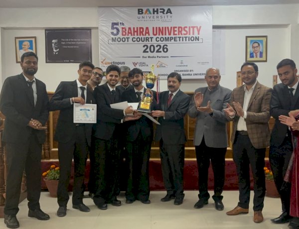 हिमाचल प्रदेश उच्च न्यायालय के न्यायाधीश ने बाहरा विश्वविद्यालय में 5वीं राष्ट्रीय मूट कोर्ट प्रतियोगिता का किया समापन