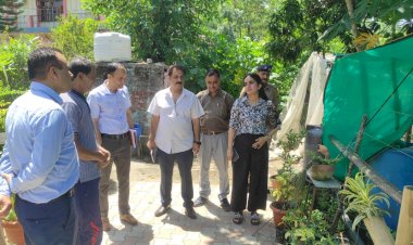 प्रगतिशील किसान के घर एवं खेतों में पहुंची डीसी गंधर्वा राठौड़