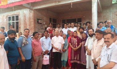 बरसात के बाद पक्की करवाई जाएगी डूग्घा के गांव बसंदेहड़ा (लाहड़) की सड़क : सुनील शर्मा बिट्टू