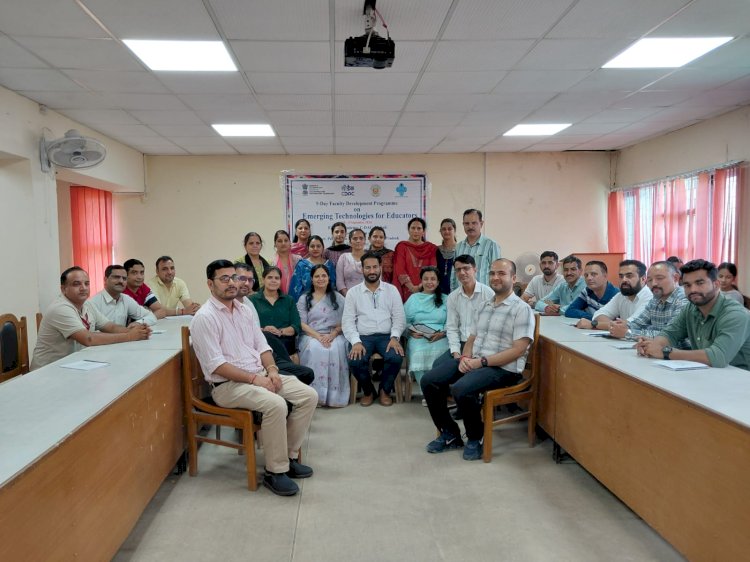 पॉलीटैक्निक कॉलेज बड़ू में आरंभ हुआ 5-दिवसीय फैकल्टी डेवलपमेंट प्रोग्राम