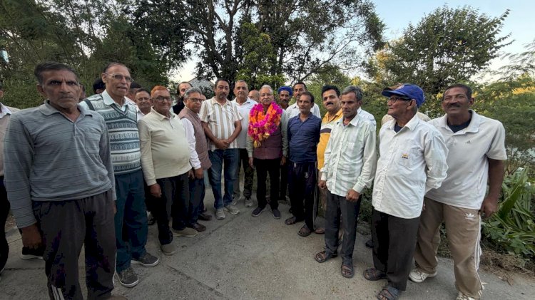 गांव नारा में लगेंगी सोलर लाइटें, लिंक रोड को किया जाएगा पक्का : सुनील शर्मा बिट्टू